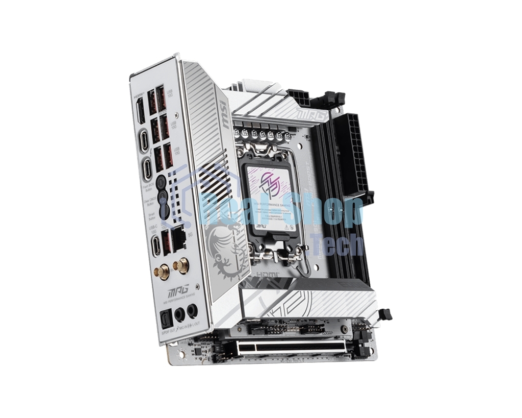 Материнская плата MSI MPG Z890I EDGE TI WIFI, LGA 1851, Intel Z890, 2xDDR5, 2xSATA, 4xM.2, 1xPCIe 5.0 x16, 1xHDMI, 2xThunderbolt 4, 1xUSB-C, 1x 5Gb LAN, 7xUSB-A 10Gbps, 2xUSB-A 5Gbps, 1xUSB-C 20Gbps, 7.1, 2x3.5 мм, TOSLINK, Mini-ITX