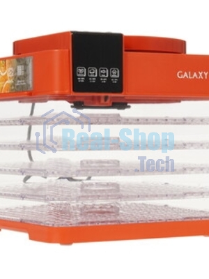 Сушилка для овощей и фруктов Galaxy Line GL 2630, красный, с электронным управлением, 450 Вт