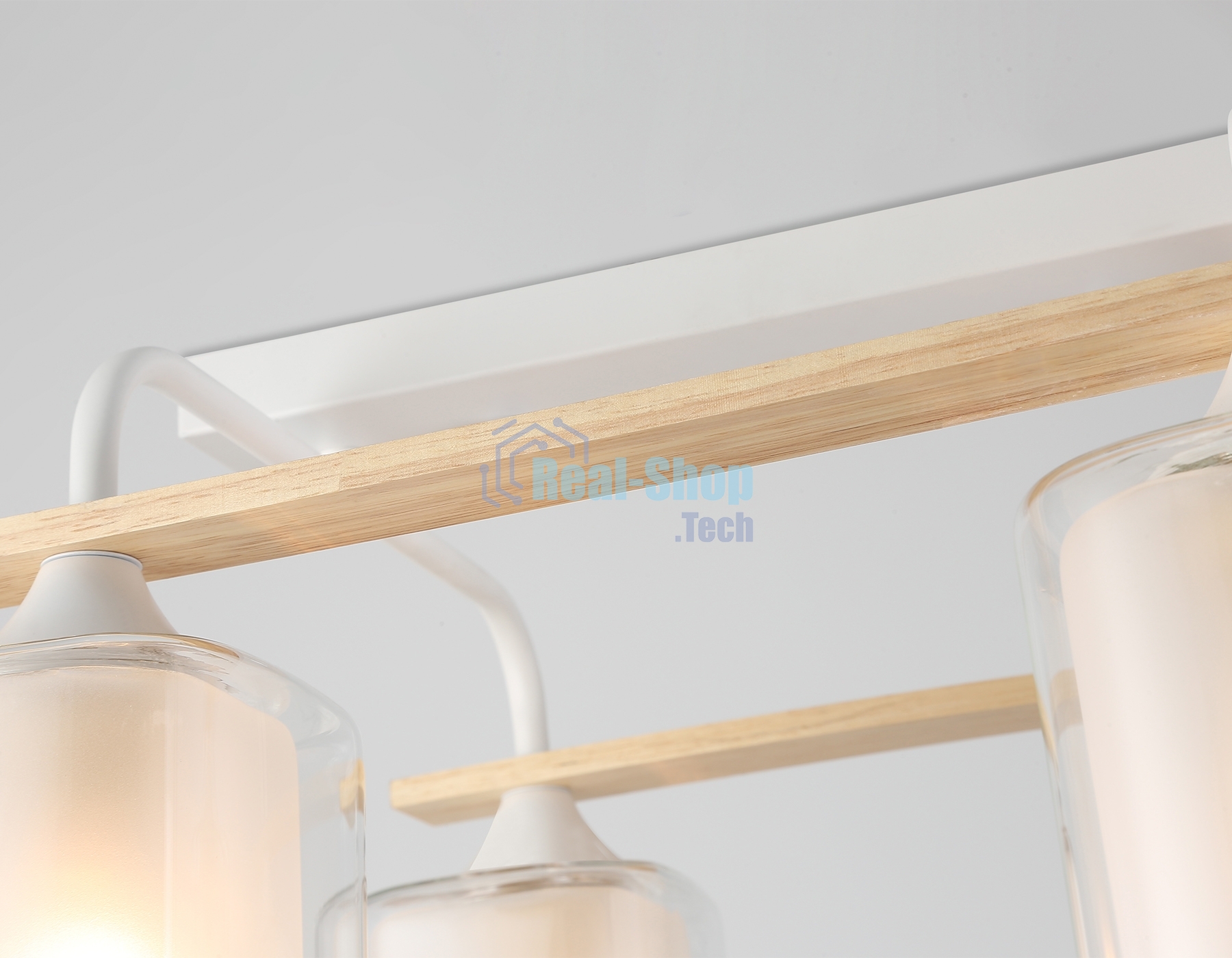 Светильник Ambrella light TR3033246/4 WH/WD белый/дерево E27/4 max 60W 340*340*245
