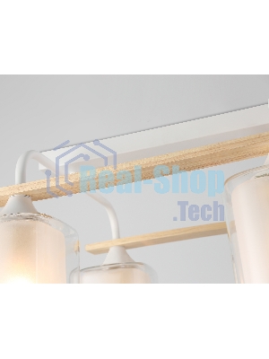 Светильник Ambrella light TR3033246/4 WH/WD белый/дерево E27/4 max 60W 340*340*245