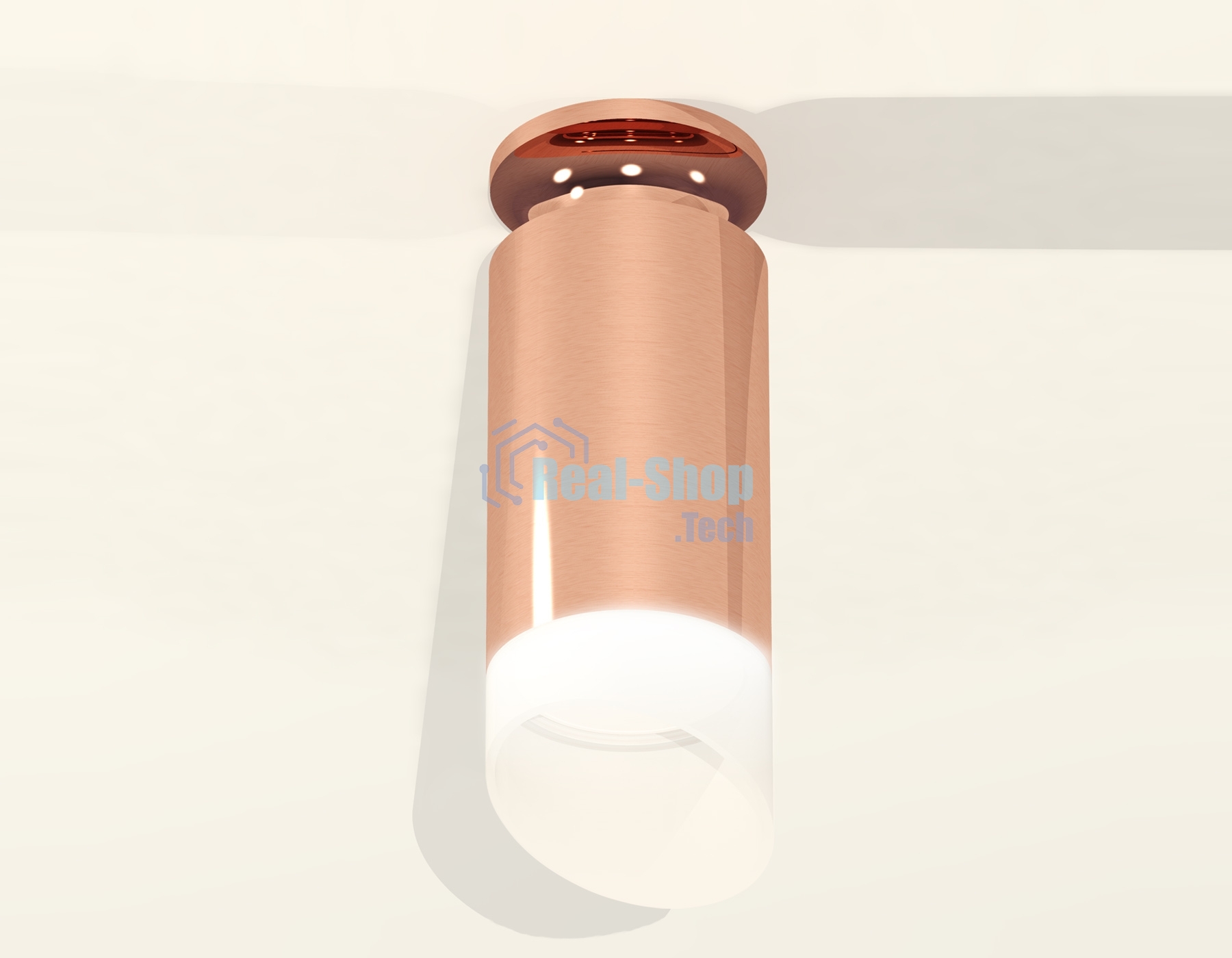 Светильник Ambrella Light XS6326083 PPG/FR золото розовое полированное/белый матовый MR16 GU5.3 (N6906, C6326, N6256)