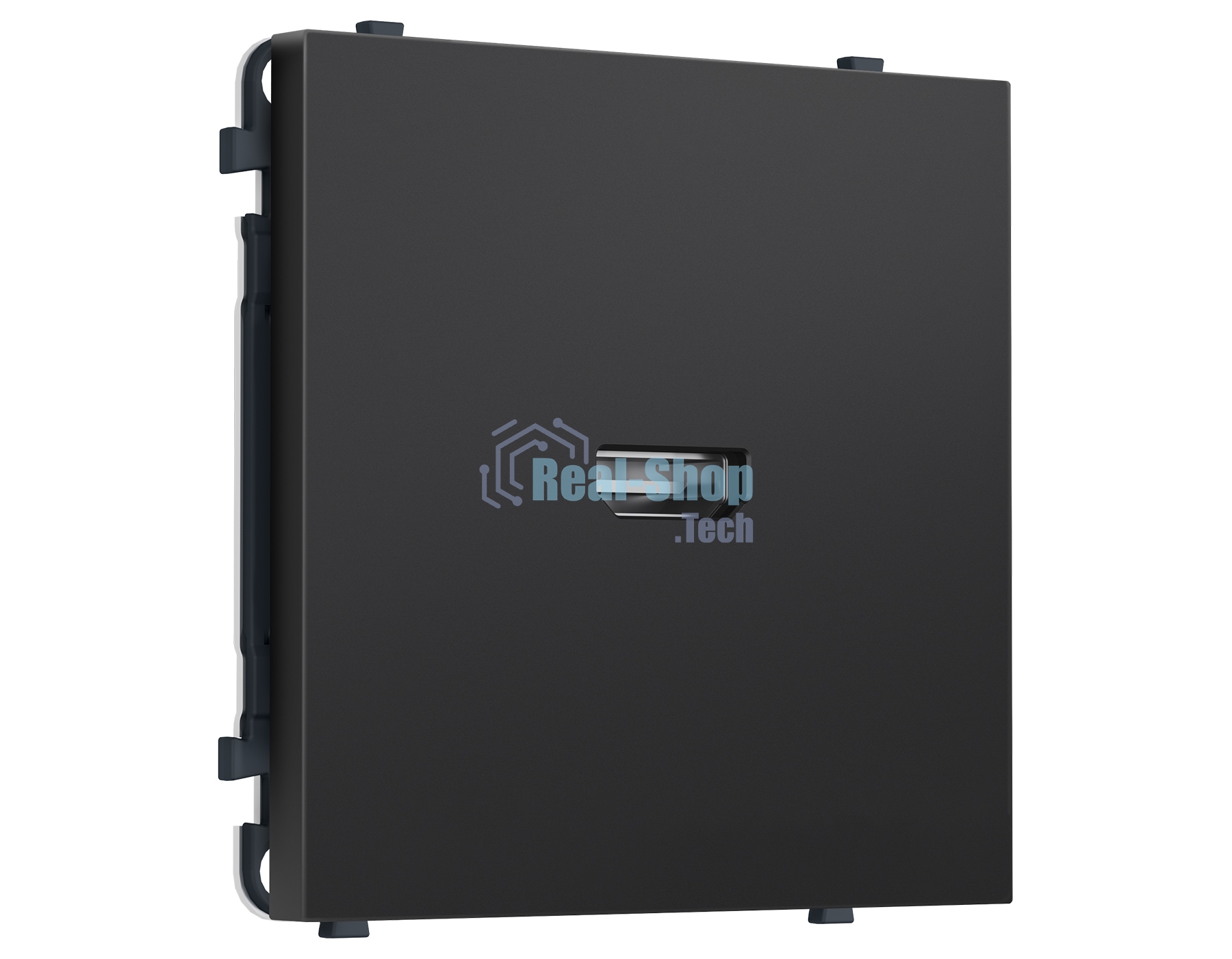 Комплект механизма розетки HDMI 2.1 SIGMA Черный матовый 30V/900MS 4K-120HZ 8K-60Hz QUANT PRO (SP8140, PR223)