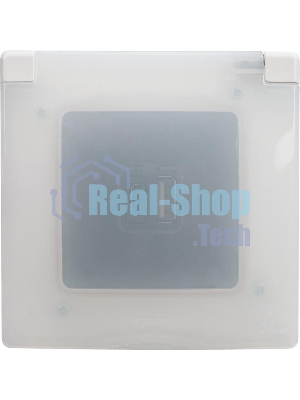 Рамка 1-м Etika IP44 с защ. крышкой белый Legrand 672550