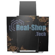 Вытяжка наклонная Gefest ВО 3603 К19 черный/золотистый, 60 см, 550 куб. м/ч, 76 дБ