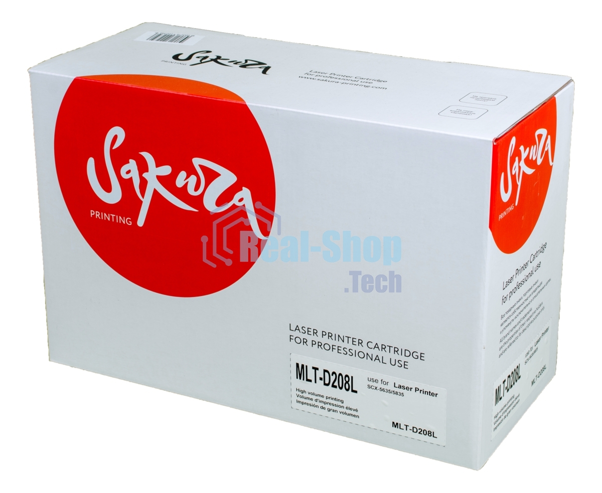 Картридж лазерный Sakura MLTD208L для Samsung SCX-5635/5835, черный, 8000 к.