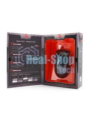 Мышь проводная A4Tech Bloody AL90 Blazing черный, 12000 dpi, USB, кнопки - 8
