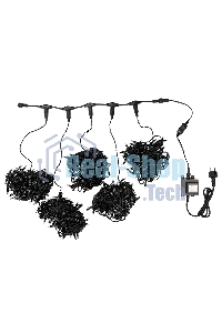 Гирлянда Neon-night LED ClipLight 24V, 5 нитей по 20 метров, цвет диодов белый