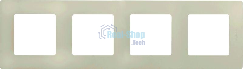 Рамка 4 поста, сл. кость ETIKA 