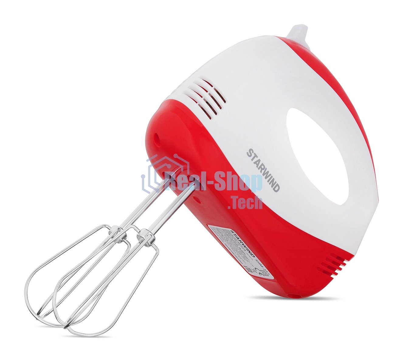 Миксер ручной Starwind SHM-251 250 Вт, белый/коралловый