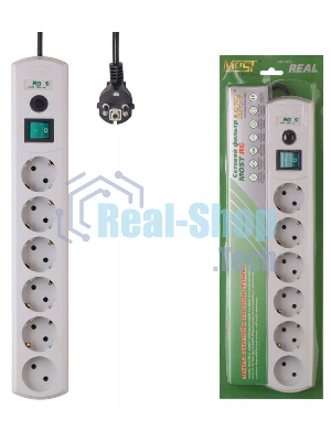 Сетевой фильтр Most RG 5м (6 розеток) белый (коробка)