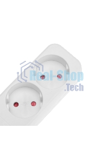 Удлинитель Rexant STANDARD 4 гнезда, 5 м, 2х1,0 мм², б/з, белый