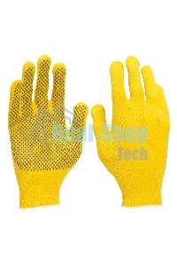 Перчатки в наборе Palisad 4 пары, цвета в ассортименте, ПВХ точка, L,