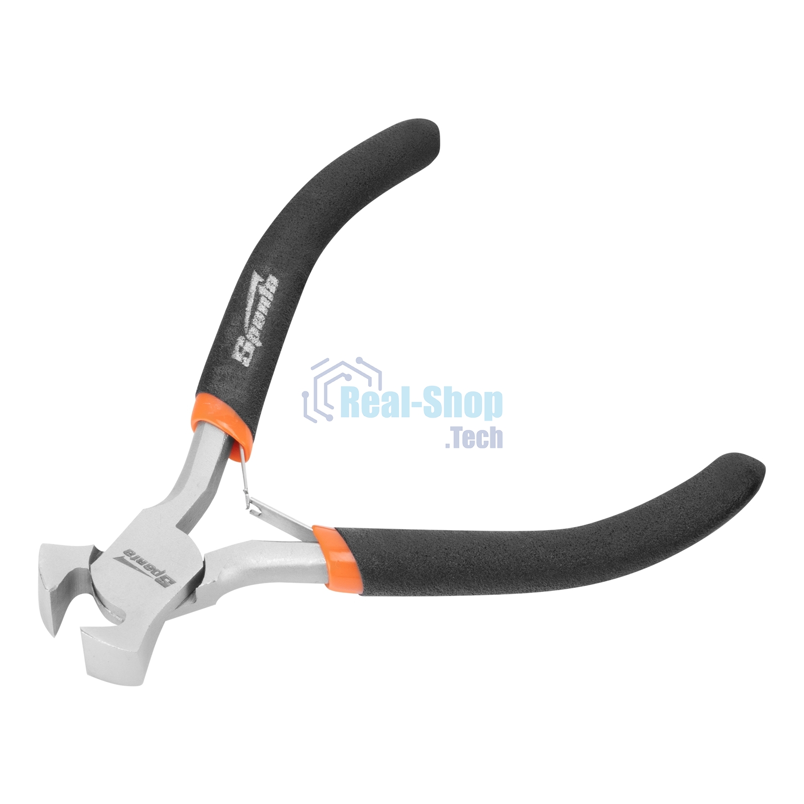 Кусачки торцевые Mini Sparta 105 мм, никелированные, авторазжим