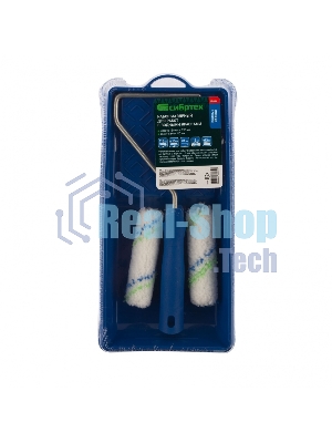 Малярный набор Сибртех для работ с водными красками: кювета 150 мм х 290 мм и мини-валик 110 мм