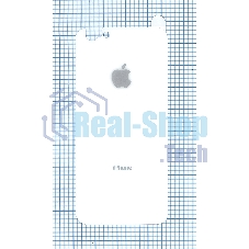 Защитное заднее стекло для iPhone 6/6S белый