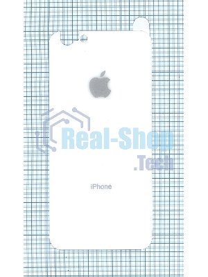 Защитное заднее стекло для iPhone 6/6S белый