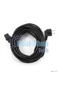 Кабель Кабель питания Gembird 10.0м, VDE(0.75мм), черный, с зазем., пакет PC-186-VDE-10M