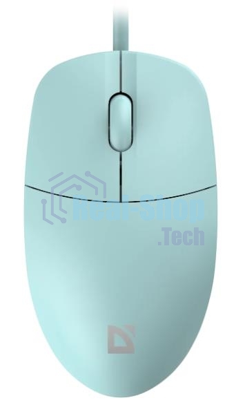 Мышь проводная Defender Azora MB-241 голубой, 1200 dpi, USB, кнопки - 3