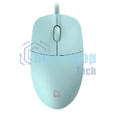 Мышь проводная Defender Azora MB-241 голубой, 1200 dpi, USB, кнопки - 3
