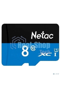 Флеш карта microSDHC 8Gb Netac P500 NT02P500STN-008G-S (без SD адаптера) 80Mb/s