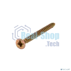 Саморез универсальный Kranz 4х50, желтый цинк, короб (200 шт./уп.)