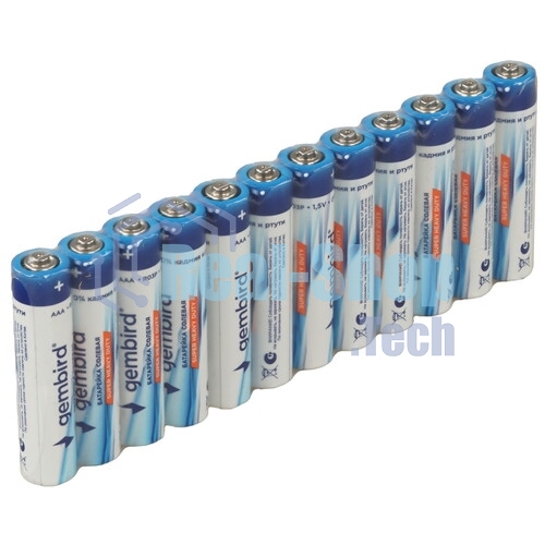Батарейки солевые Gembird GB-R03P-12F, тип AAA, 12шт, пленка
