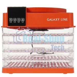 Сушилка для овощей и фруктов Galaxy Line GL 2630, красный, с электронным управлением, 450 Вт