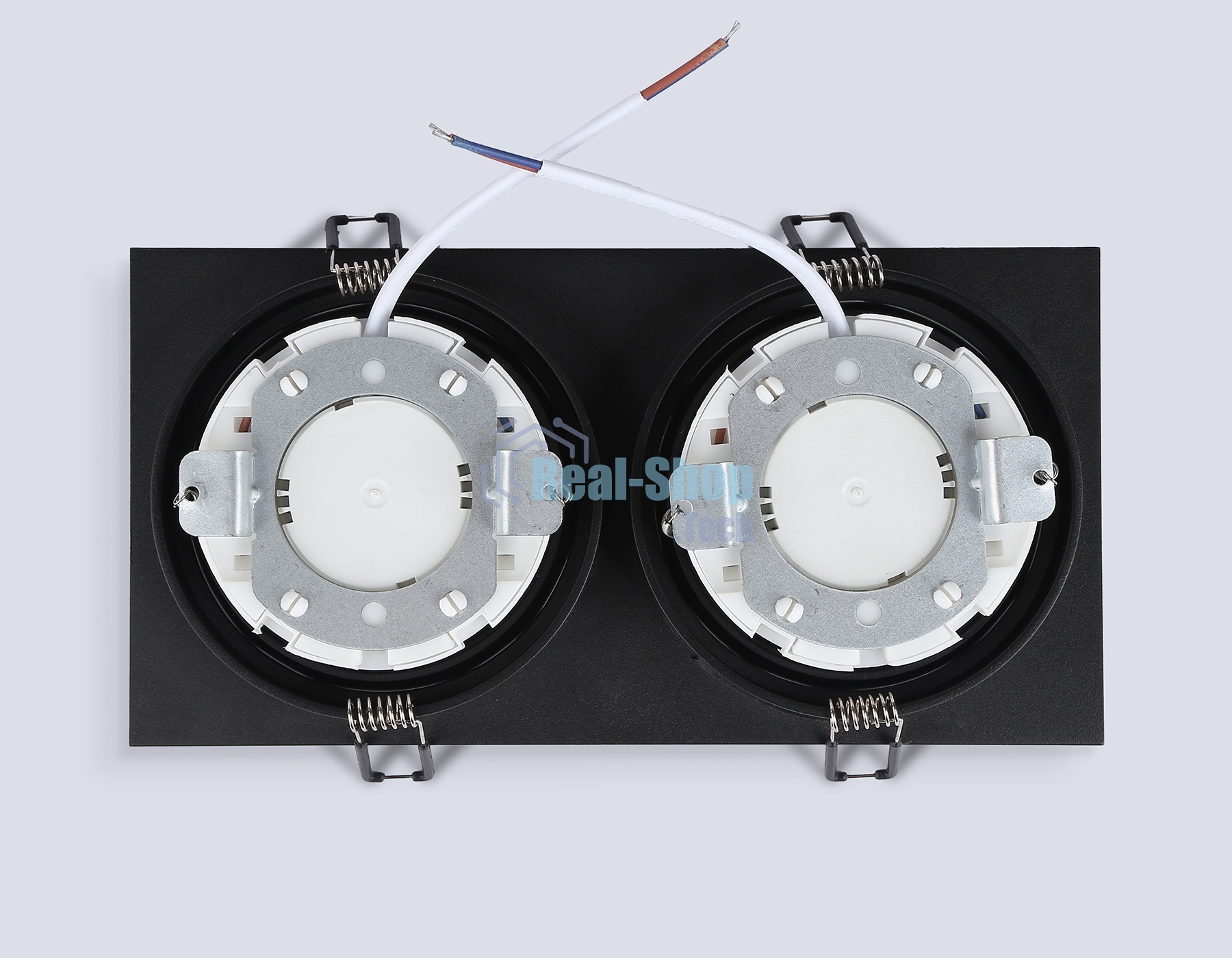 Светильник Ambrella light TN6615/2 BK черный IP44 GX53/2 max 15W 215*110*24