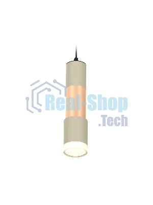 Светильник Ambrella Light XP7423062 SGR/PPG/CL серый песок/золото розовое полированное/прозрачный MR16 GU5.3
