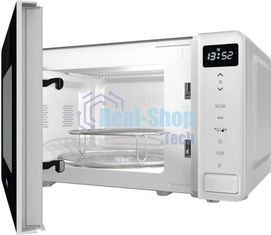 Микроволновая печь Gorenje MO20S4W белый, 20 л, 800 Вт, переключатели - сенсор