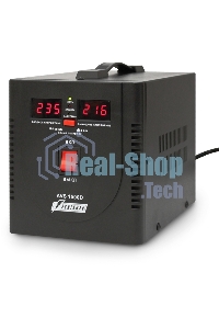 Стабилизатор напряжения Powerman AVS 1500D черный (220В±8% 1500ВА,12А,КПД 98%,циф. индикация вх./вых.)