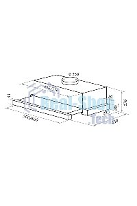 Вытяжка встраиваемая Maunfeld VS Fast 60 белый, 60 см, 850 куб. м/ч, 47 дБ