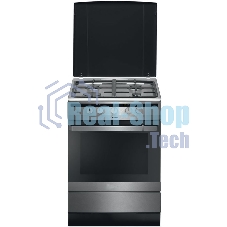 Плита газовая Hansa FCGX62020 серебристый, конфорок 4 шт, духовка 56 л, 60 см x 85 см x 60 см