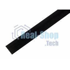 Термоусаживаемая трубка Rexant 13,0/6,5 мм, черная, упаковка 50 шт. по 1 м