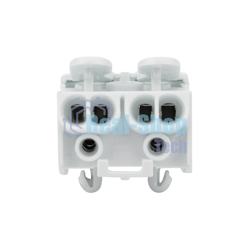 Клемма пружинная соединительная Rexant КСП 2-полюсная с монтажными ножками (100 шт./уп.)