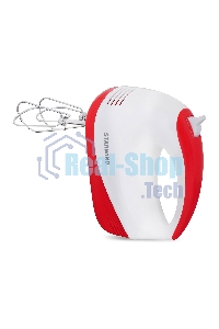 Миксер ручной Starwind SHM-251 250 Вт, белый/коралловый