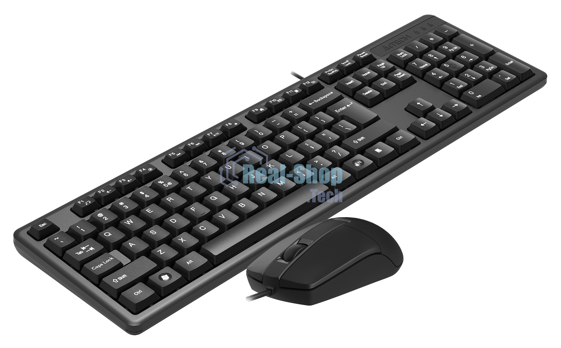 Комплект клавиатура + мышь A4Tech KK-3330 клав:черный мышь:черный USB