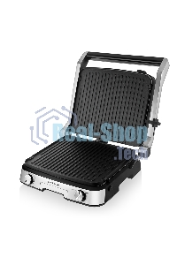 Гриль-пресс электрический BRAYER BR2001, 2000 Вт, съем двухс., 31x26 см, регул высот, мет корп., поддон, 180