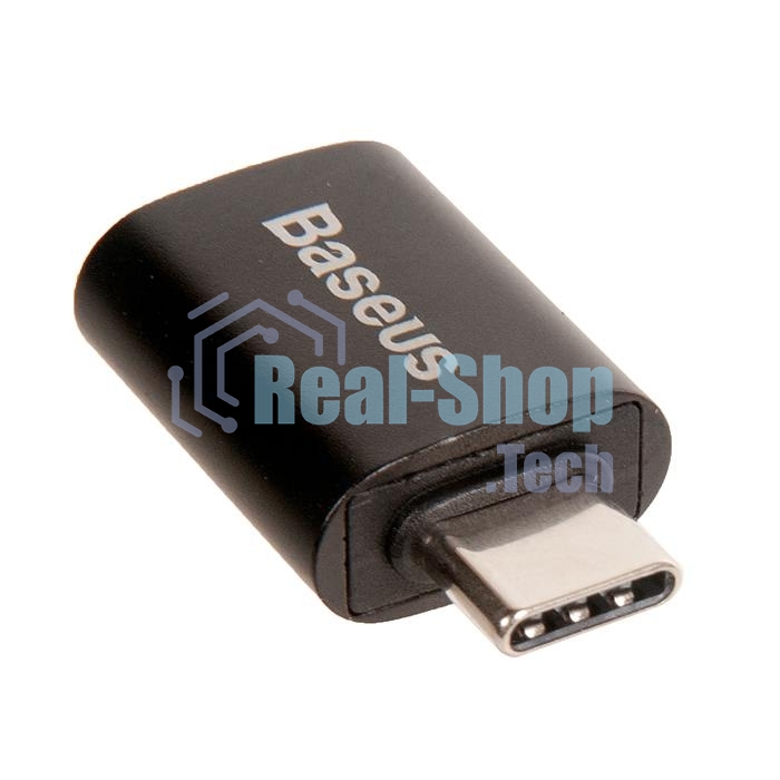 Переходник BASEUS Ingenuity Series Mini OTG, Type-C - USB-A 3.1, черный