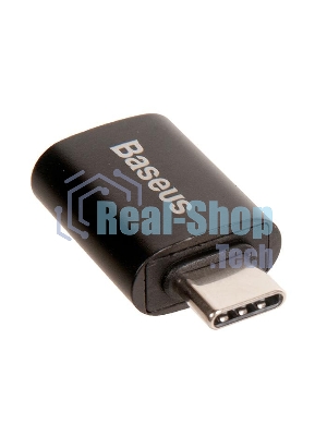 Переходник BASEUS Ingenuity Series Mini OTG, Type-C - USB-A 3.1, черный