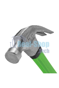 Молоток-гвоздодер Сибртех, 450г, фибергласовая обрезиненная рукоятка