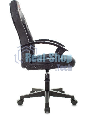 Кресло Бюрократ Zombie 11LT черный, экокожа, 120 кг, механизм качания