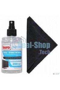 Чистящий набор (салфетки + гель) Buro BU-Gel screen для экранов и оптики 200мл