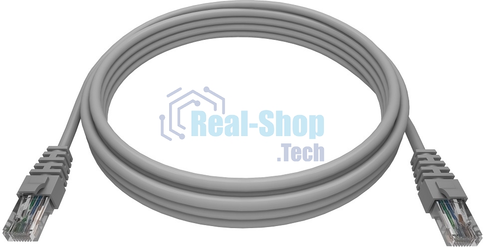 Патч-корд NTSS NTSS-PC-UTP-RJ45-5e-2.0-LSZH-GY NTSS-PC-UTP-RJ45-5E-2.0-LSZH UTP RJ-45 вил.-вилка RJ-45 cat.5e 2м серый LSZH (уп.:1шт) 26AWG