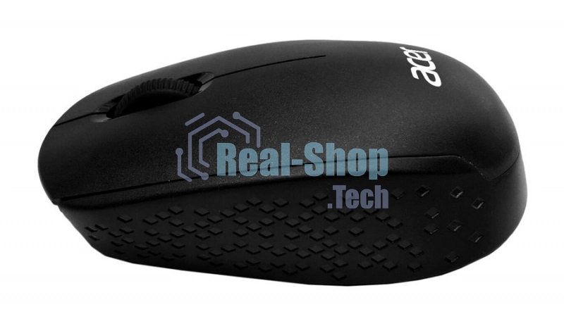 Мышь беспроводная Acer OMR020 черный, 1200 dpi, радиоканал, USB, кнопки - 3