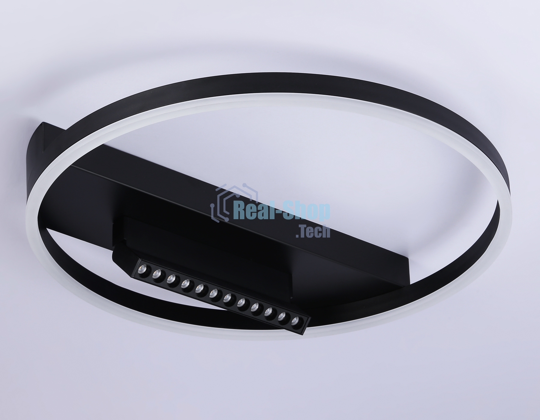 Светильник Ambrella light FL51458/1+1 BK черный 60W 3000K-6400K+4200K D500*110 (ПДУ РАДИО 2.4G)