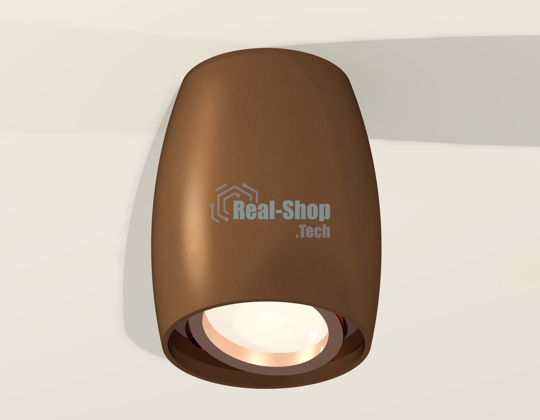 Светильник Ambrella Light XS1124001 SCF/PPG кофе песок/золото розовое полированное MR16 GU5.3 (C1124, N7005)