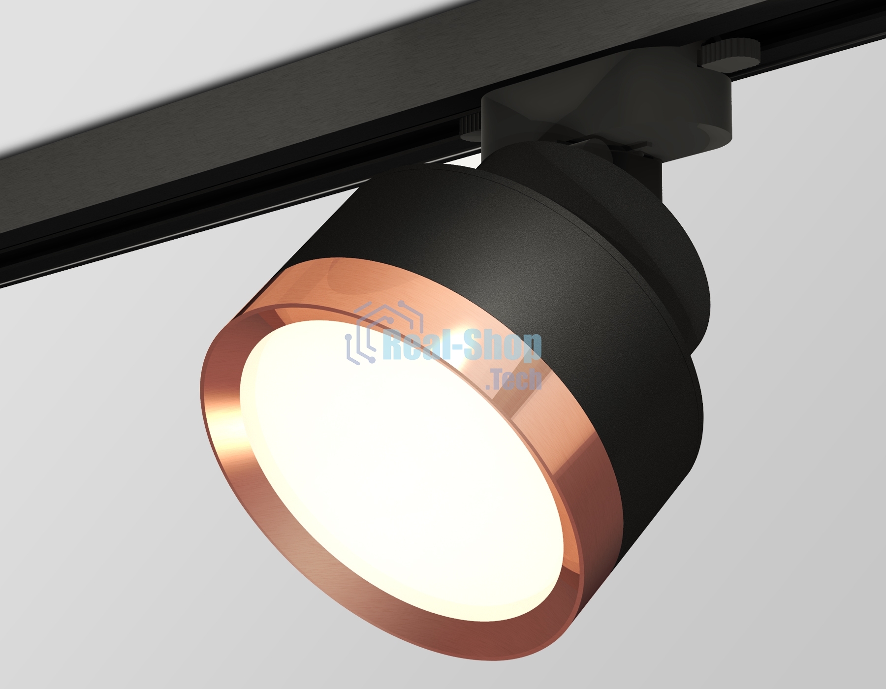 Светильник Ambrella light XT8102005 SBK/PPG черный песок/золото розовое полированное GX53 (A2526, A2106, C8102, N8126)