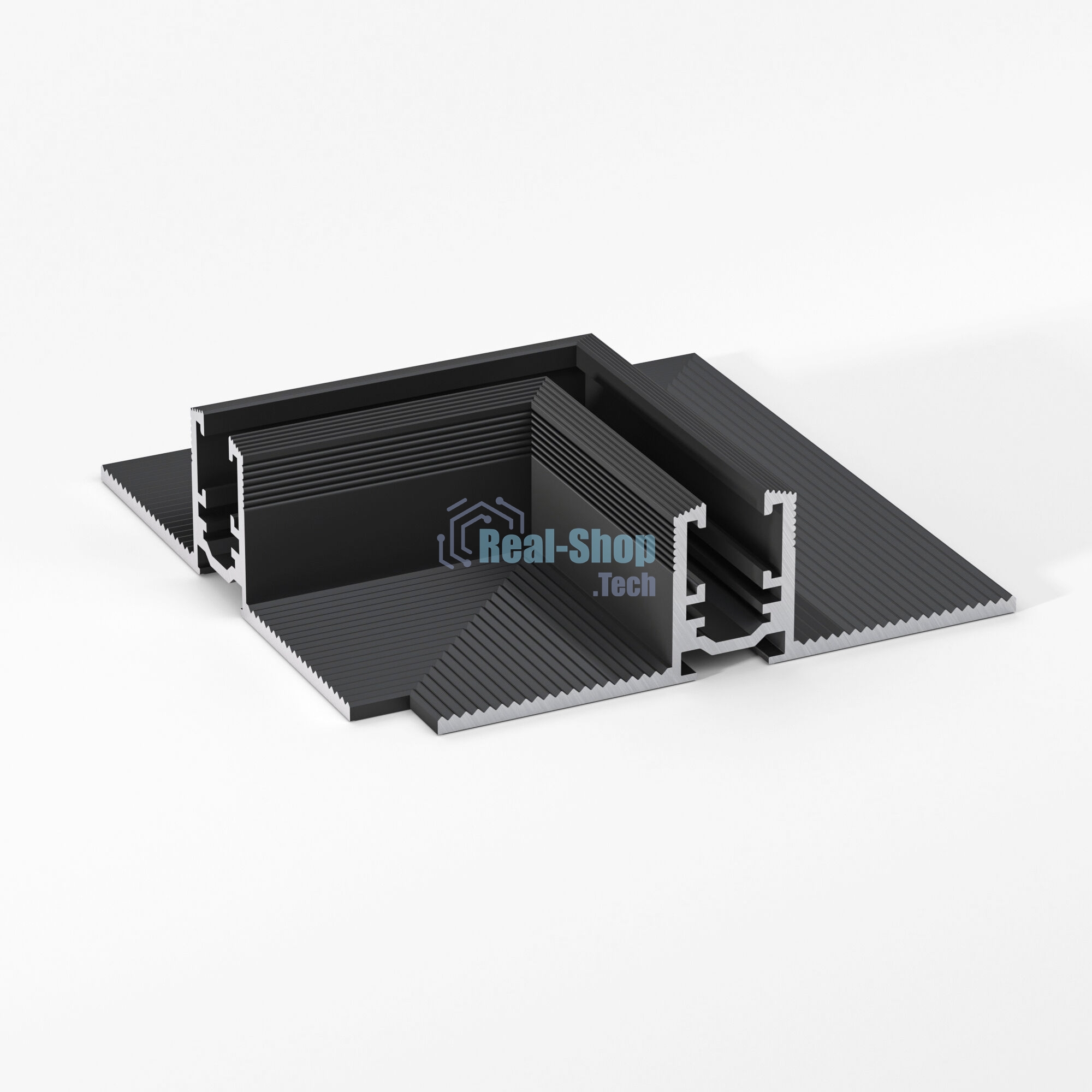 Mini Magnetic Коннектор угловой для встраиваемого шинопровода (черный) 85177/00