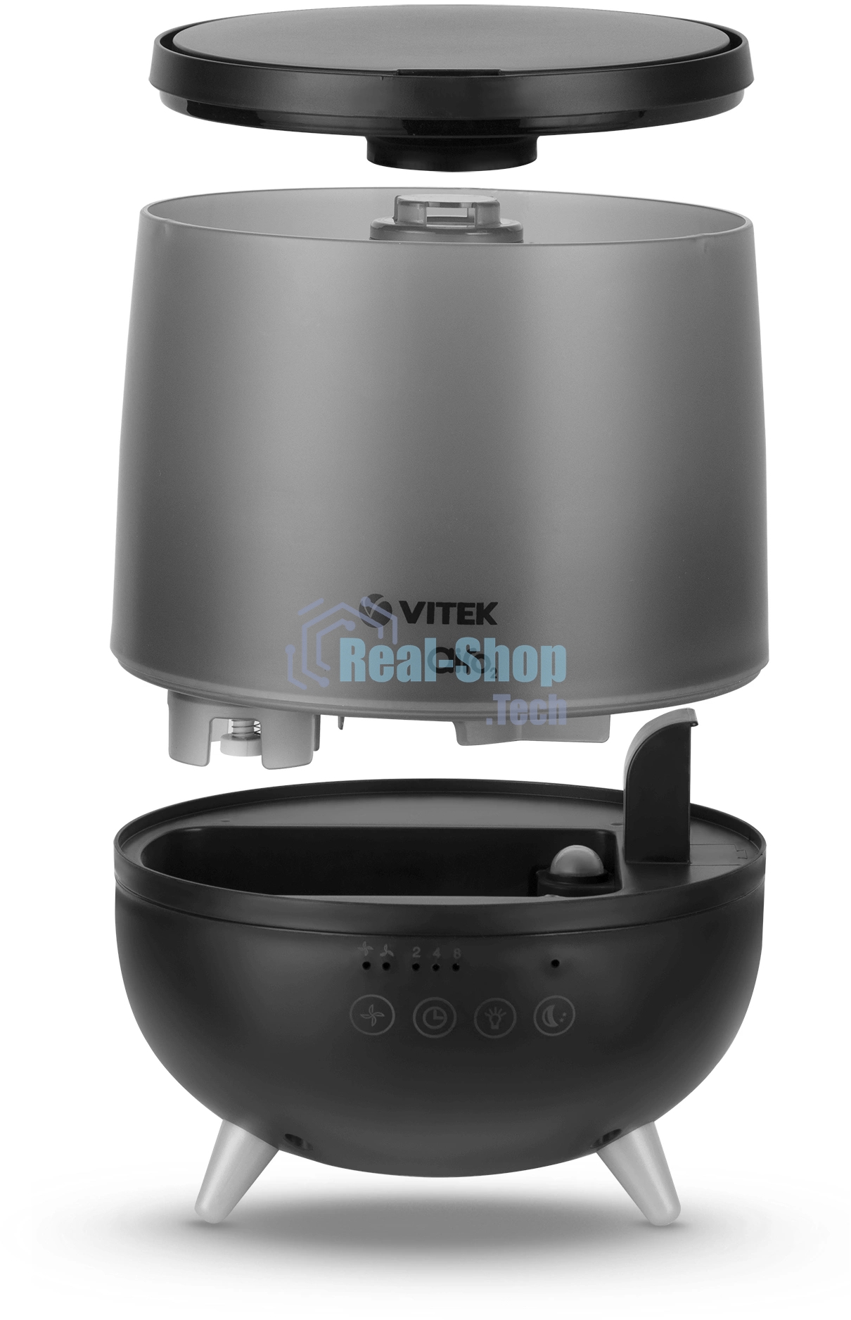 Увлажнитель воздуха Vitek VT-2356 Midnight черный, 15 м², 2 л, ультразвуковой, верхний залив воды